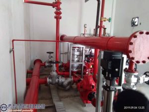 Commercial HVAC system installation